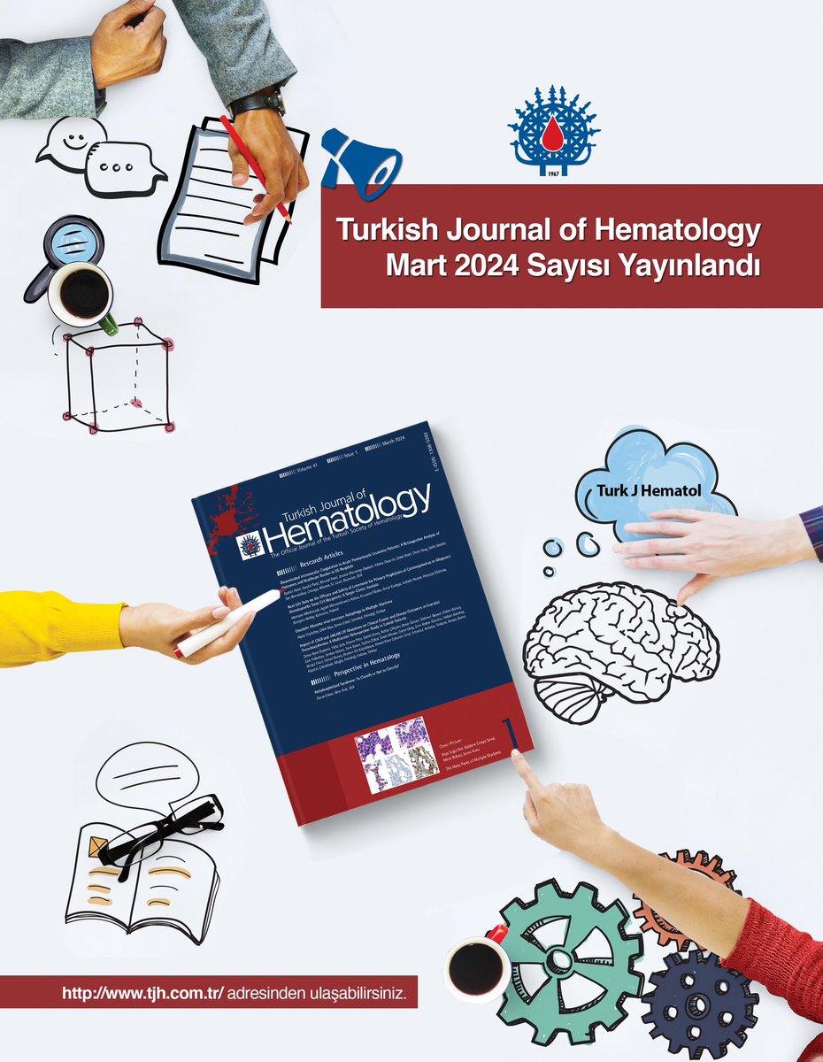 Turkish Journal of Hematology Mart 2024 Sayısı Yayınlandı ✔️ Derginin tüm sayılarına tjh.com.tr adresinden ulaşabilirsiniz. 📚