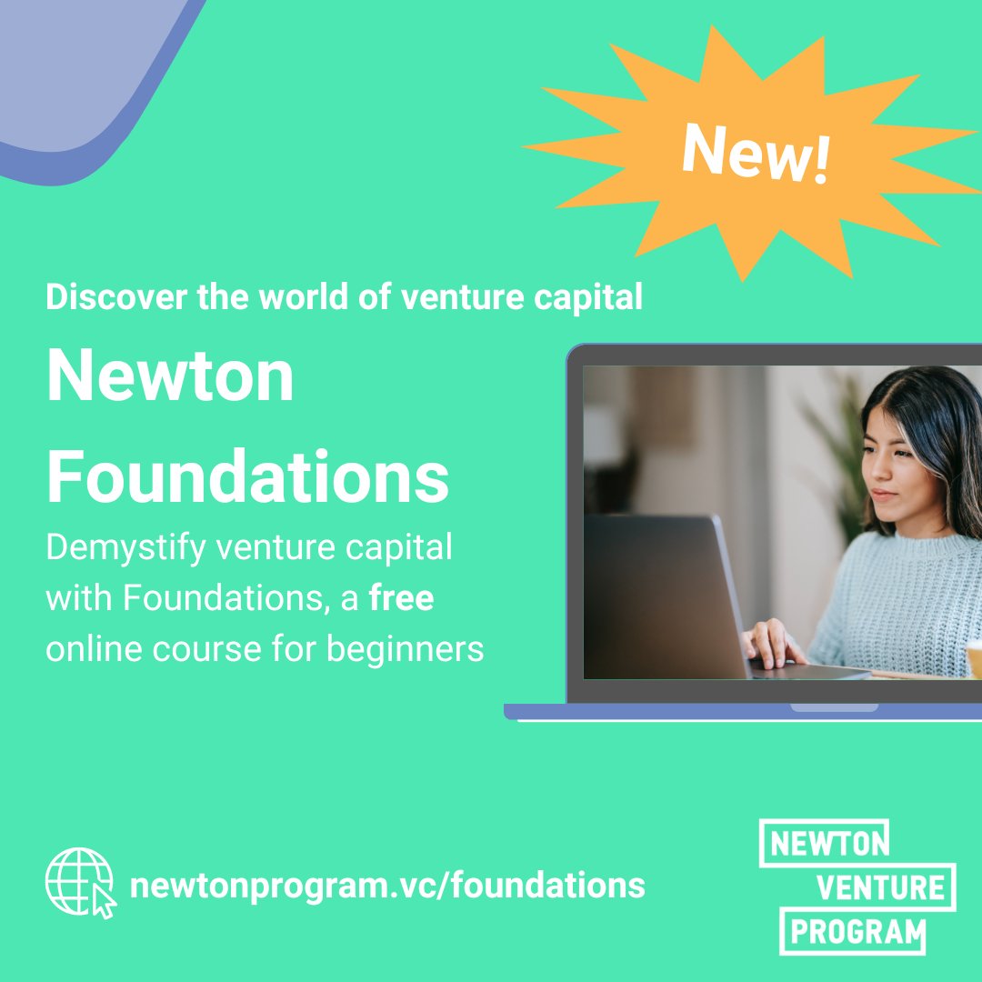 🆕💥 We’re so excited to announce #NewtonFoundations, our new free course for beginners! 🙌 Continuing our mission to level the playing field for those typically overlooked & underestimated in venture capital, we’re making learning about it more accessible. Read on 👇