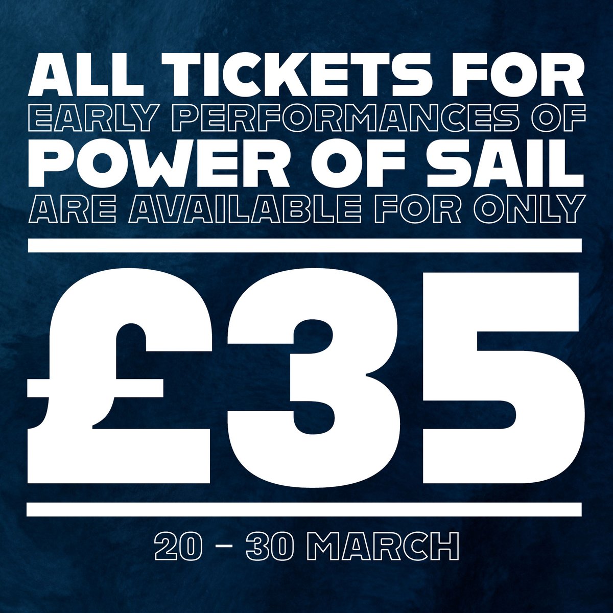 Did you know? All tickets from 20-30 March are £35.

🎟️Get yours here:
menierchocolatefactory.com/tickets/power-…