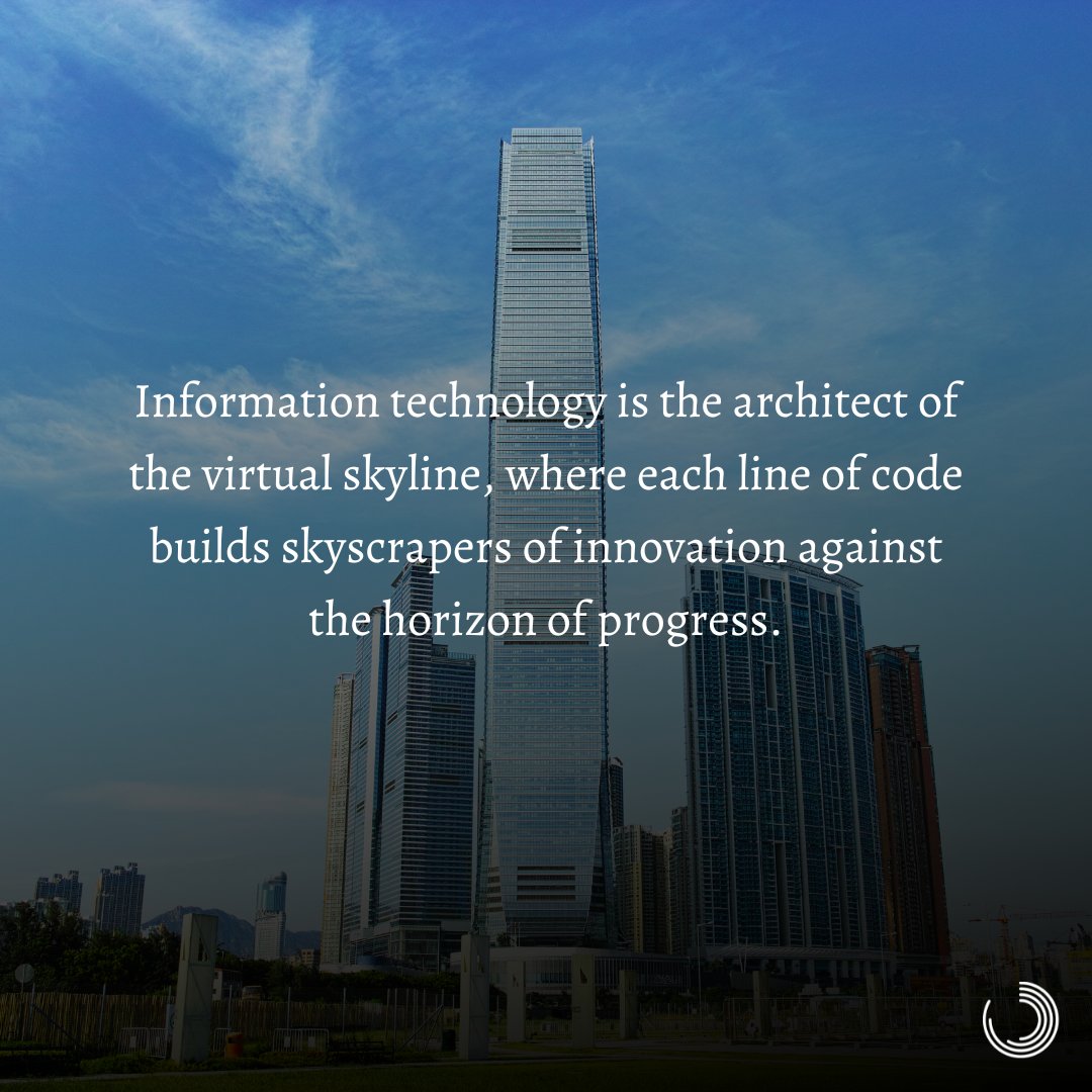 CyberWaves1's tweet image. 🌆💻 Witness the virtual skyline crafted by information technology, where code builds skyscrapers of innovation against the horizon of progress. #TechArchitecture #DigitalSkyline