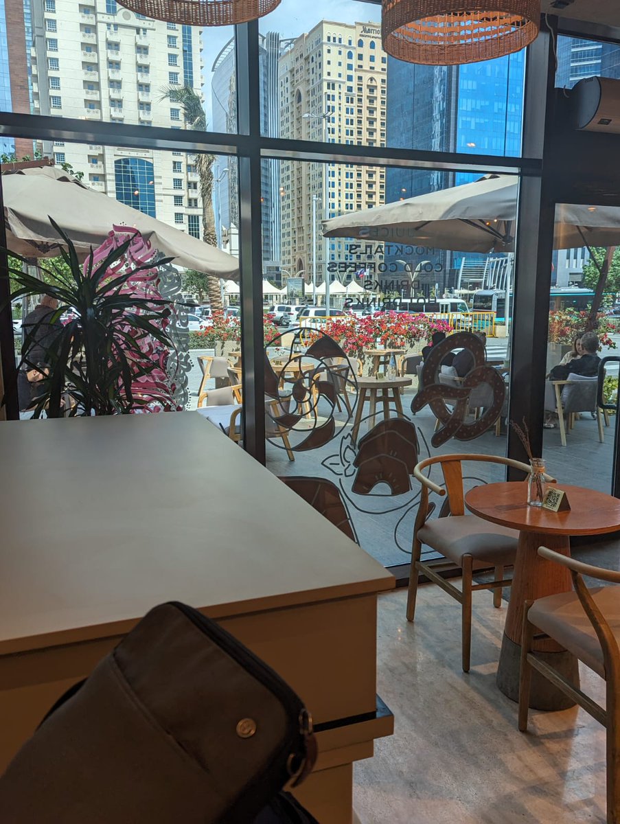 wdeveloper's tweet image. Savoring the moment at Din Dan Cafe & Bistro in West Bay, indulging in their signature Qatari dates latte and a smoked salmon bagel. 15 years in Doha, and City Centre's nostalgia is in the air. To old friends, let's make it a reunion! Drop by if you're in the area. ☕🥯 #doha2024