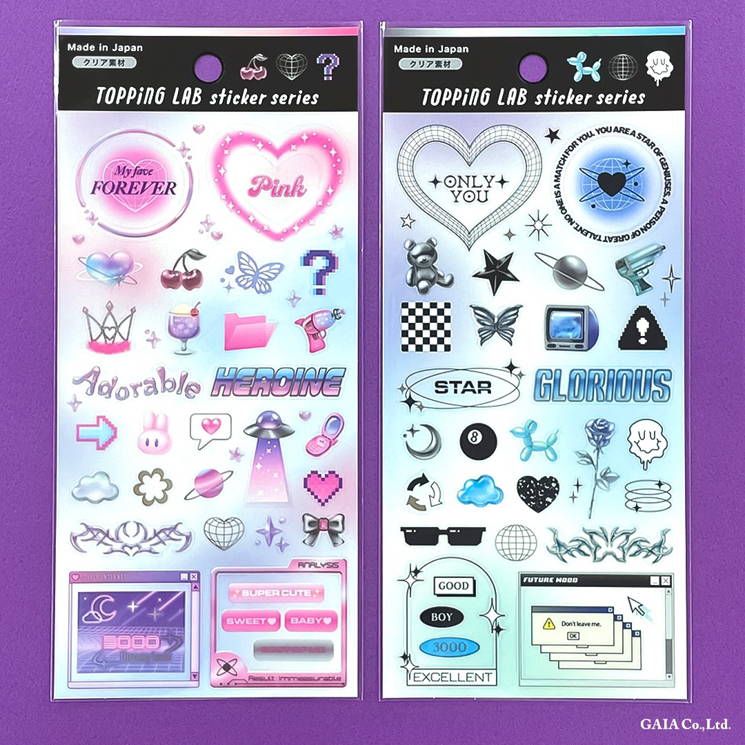 TOPPiNGLAB 「きらきらパウダー」「Y3K」を使ってファンシーなデコを