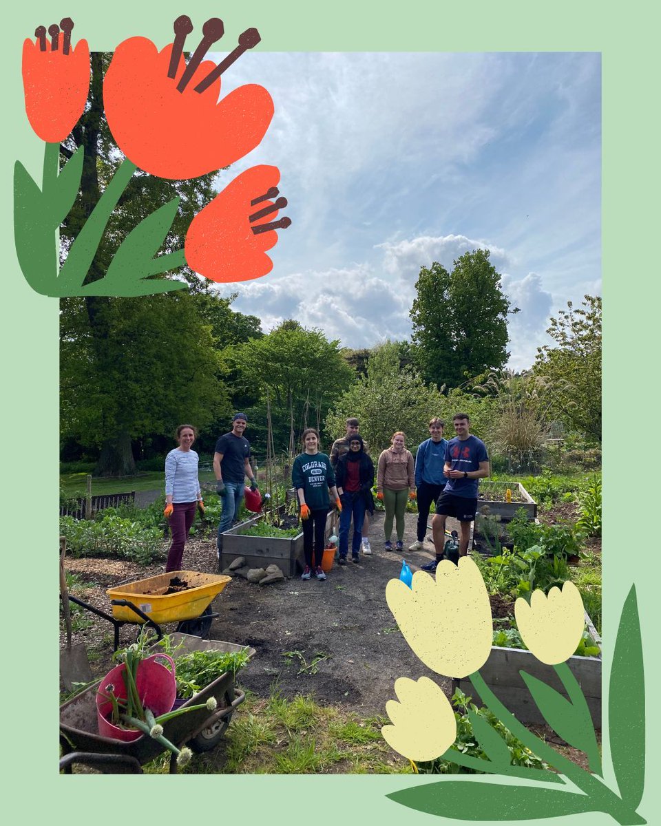 Back this week and a great time to get involved! Every Wednesday 1 - 3 pm If you are a student and you want to learn more about growing plants, fruit and veg whilst helping your local community then this is the place for you! Tea, Coffee and Snacks provided.