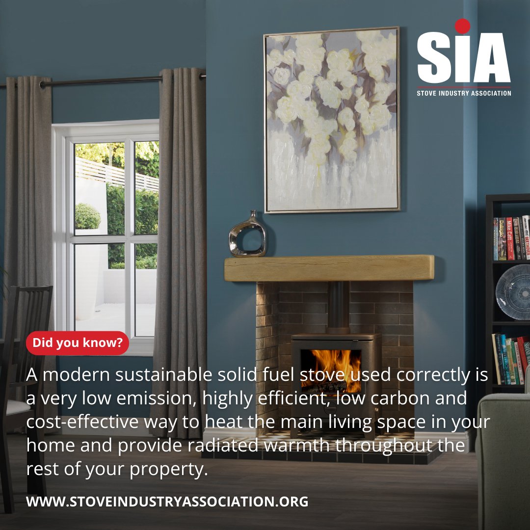 To stay clued up on modern solid fuel stoves, be sure to follow us across all of our social media channels for facts and top tips 📲 stoveindustryassociation.org