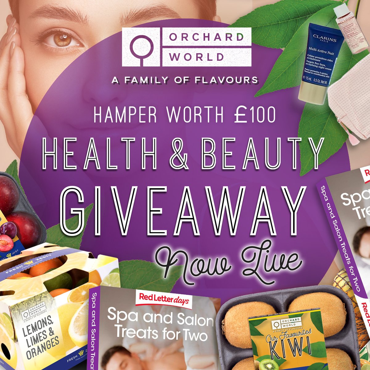 A fantastic bundle to be won in our OrchardWorld ‘Health and Beauty’ hamper giveaway: a touch of Clarins, and a dose of L’Oréal Paris alongside a scrumptious selection of our very own OrchardWorld seasonal fruit, this hamper will really get your heart racing. To top it off, you…