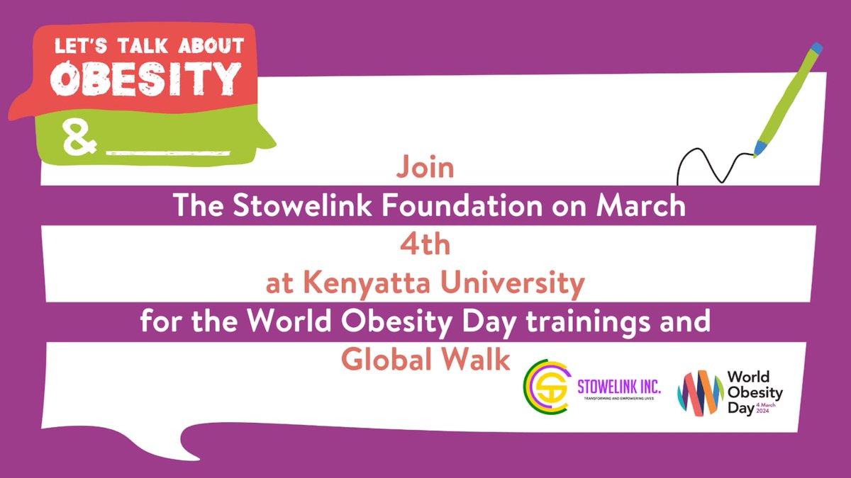 WORLD OBESITY DAY 2024
1/3
Join us at Kenyatta University for a crucial discussion on tackling obesity! Our World Obesity training aims to raise awareness and educate on the importance of healthier lifestyles. Don't miss out! #WorldObesityDay #WOD2024