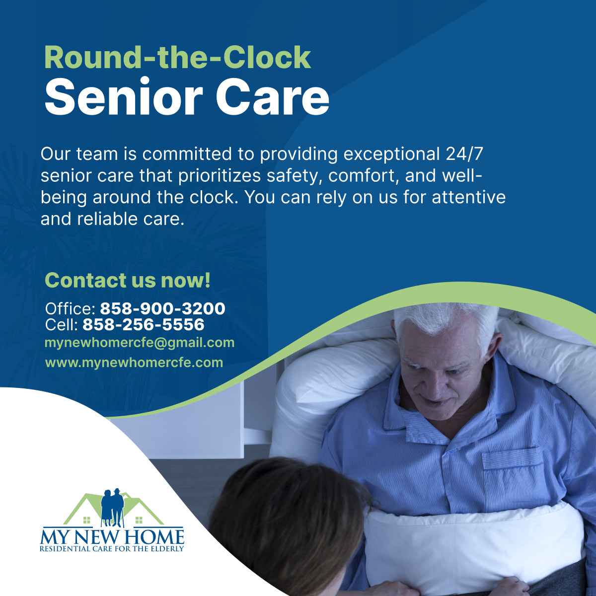 Experience peace of mind with our round-the-clock senior care. We're here every hour, every day, prioritizing your loved one's safety and comfort.

#SanDiegoCA #RoundTheClockCare #AssistedLivingHome