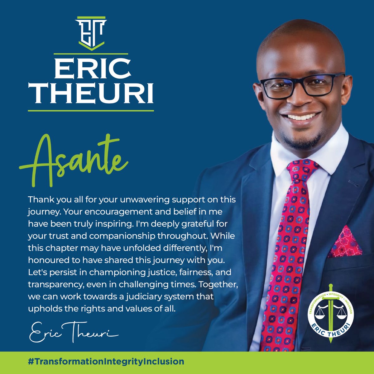 4Theuri's tweet photo. I would also like to thank all my supporters, donors and friends for your immense support.I have received incredible support from all of you. In the end the Law Society won.

#LSKWINS https://t.co/G5siaSPnPl
