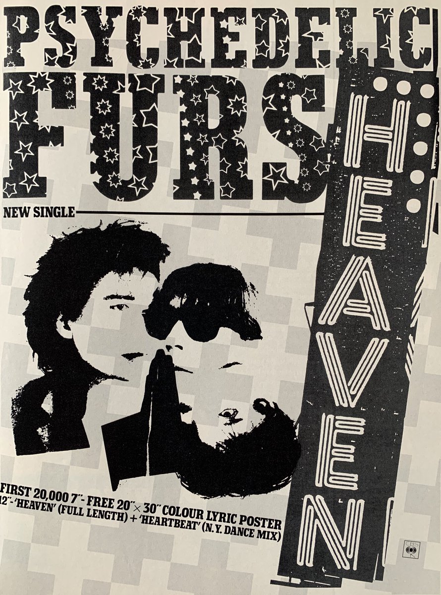 The Psychedelic Furs - Heaven, April 1984.