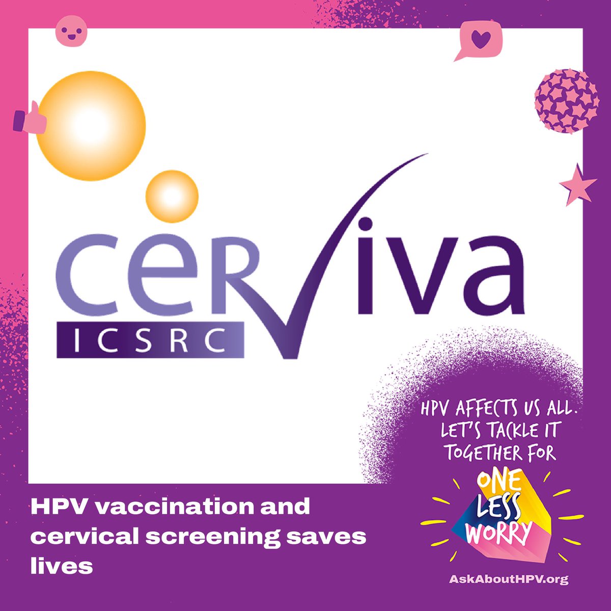 Today March 4th is International HPV Awareness Day. Every year in Ireland at least 420 men and women are diagnosed with a cancer caused by HPV. #HPV vaccination can prevent these. #onelessworry