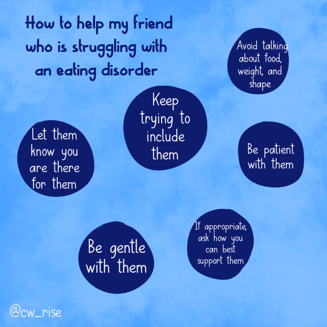 CW_Rise's tweet image. As #EatingDisordersAwarenessWeek comes to an end tomorrow, here are some ways that you can support your friend who is struggling and where to get further support for an eating disorder ❤️

#RISE #EDAwarenessWeek #EDAwareness
