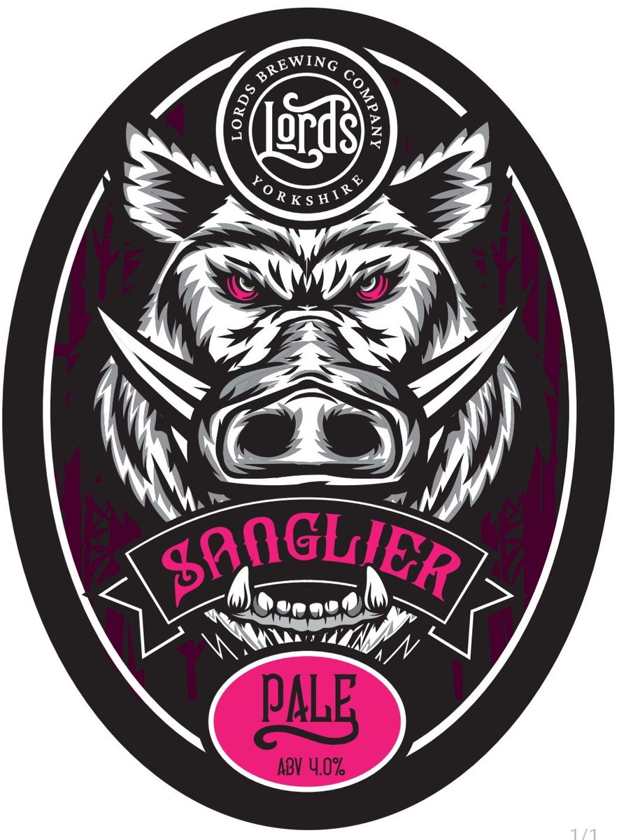 Lords Core Range - Sanglier Pale (4%) 

Sanglier is our core range pale, brewed with plenty of Citra and Southern Cross hops to give it a great floral aroma and tropical fruit flavour with a light bitterness on the finish.