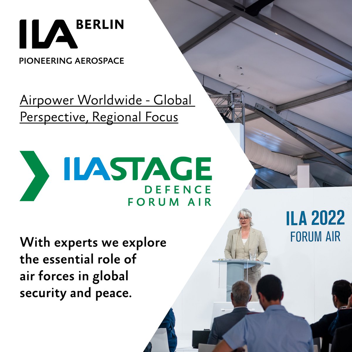 Ready to dive into the future of global defence? Meet the @bundeswehrInfo together with allied forces and industries at Forum Air at #ILA24. Experience three days of high tech security innovations and expert discussions on current trends. #PioneeringAerospace @bdlipresse