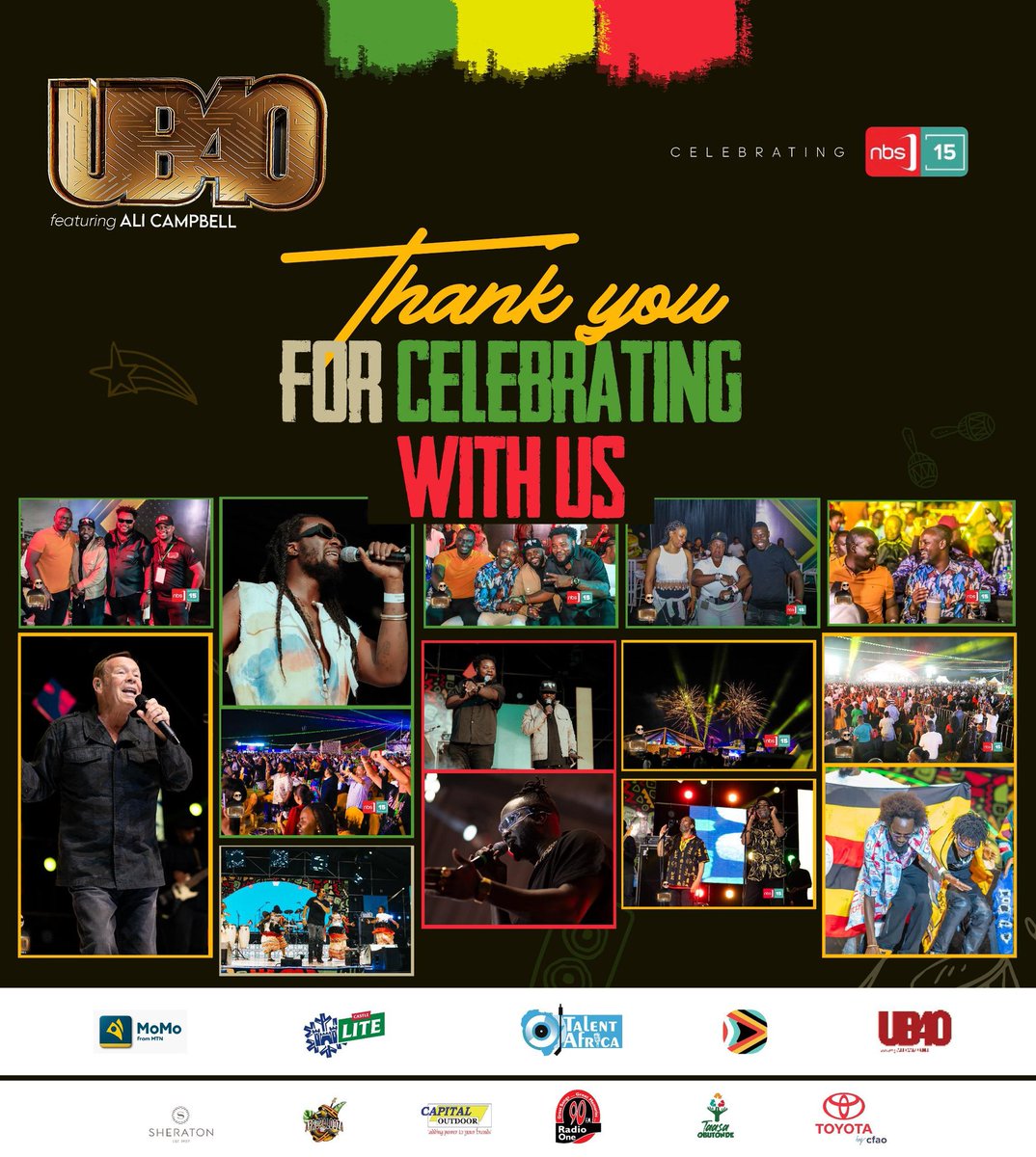 The #UB40FtAliCampbell concert was such a success 😍😍, thank you for turning up and vibing with us. Watch out for the #NextBiggerThing 😂😂

#TagEvents