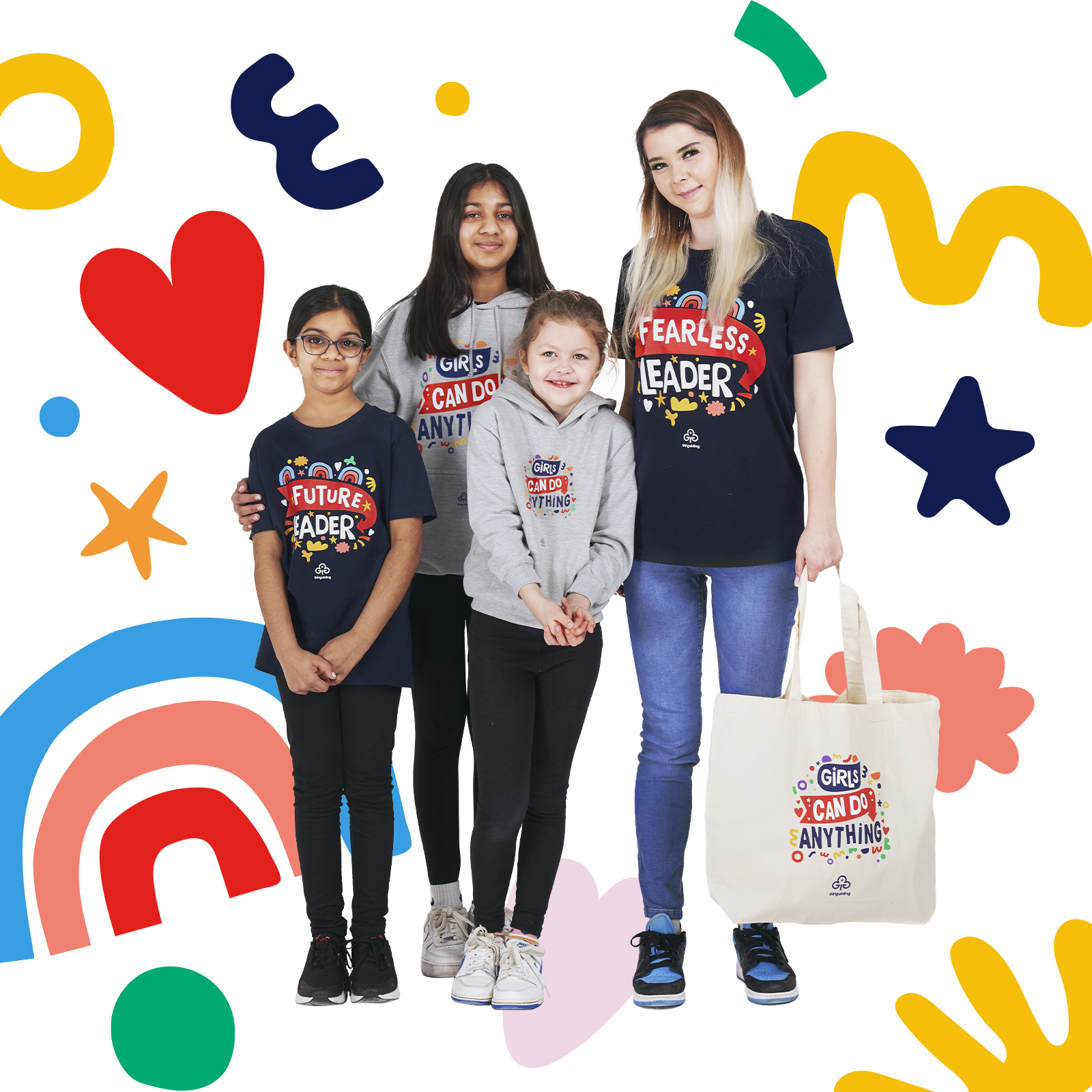 Girlguiding on X Ahead of International Women s Day we re excited to launch our new empowering range of clothing and accessories for adults and girls. These fun hoodies t shirts and handy tote bag