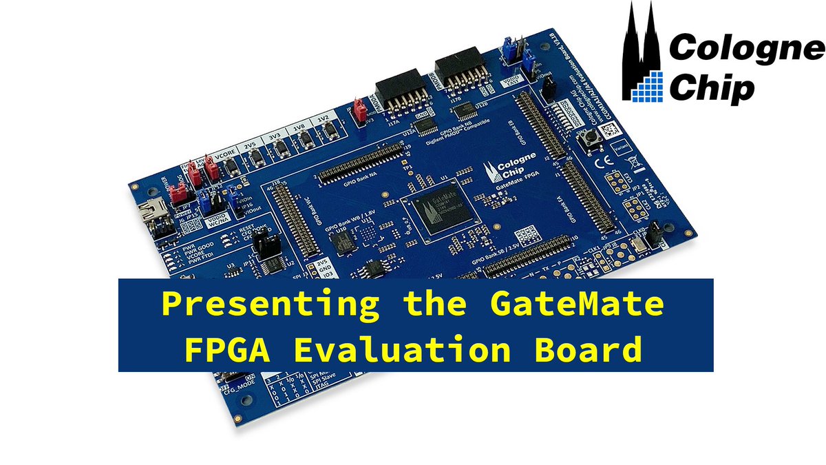 There is a new video from the community showing the first steps with our GateMate Evaluation Board.
youtu.be/LWvO5AiTUng