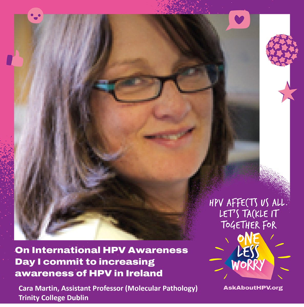 On this International HPV Awareness day remember our goal to eliminate cervical cancer in Ireland by 2040 . This can be achieved by HPV vaccination, cervical screening and early treatment. #onelessworry