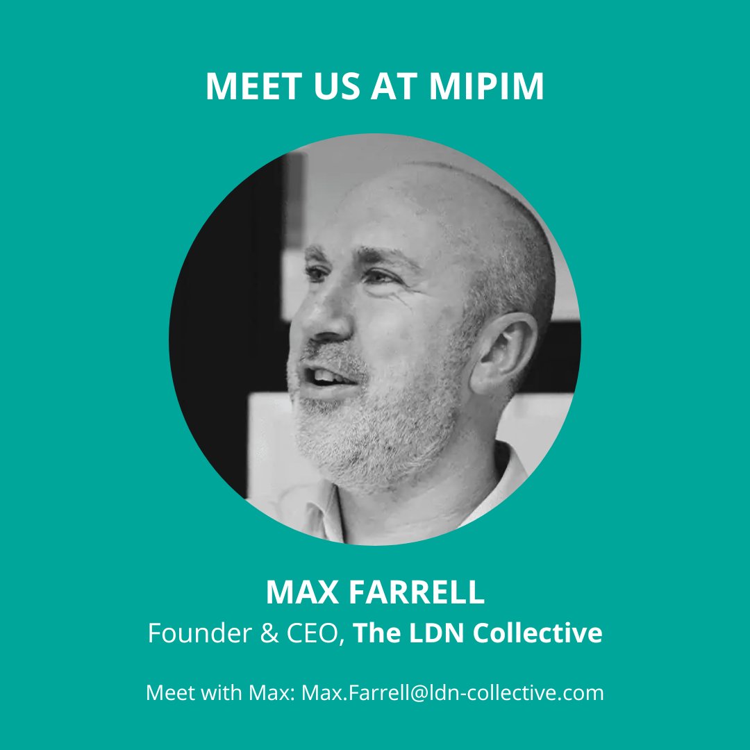 👋 Meet the LDN Collective at MIPIM 👤@MaxwellFarrell is Founder & CEO of the LDN Collective, a network of built environment experts and creatives fighting to improve people’s lives and the planet’s prospects.  📩 Catch up with Max: max.farrell@ldn-collective.com #MIPIM2024