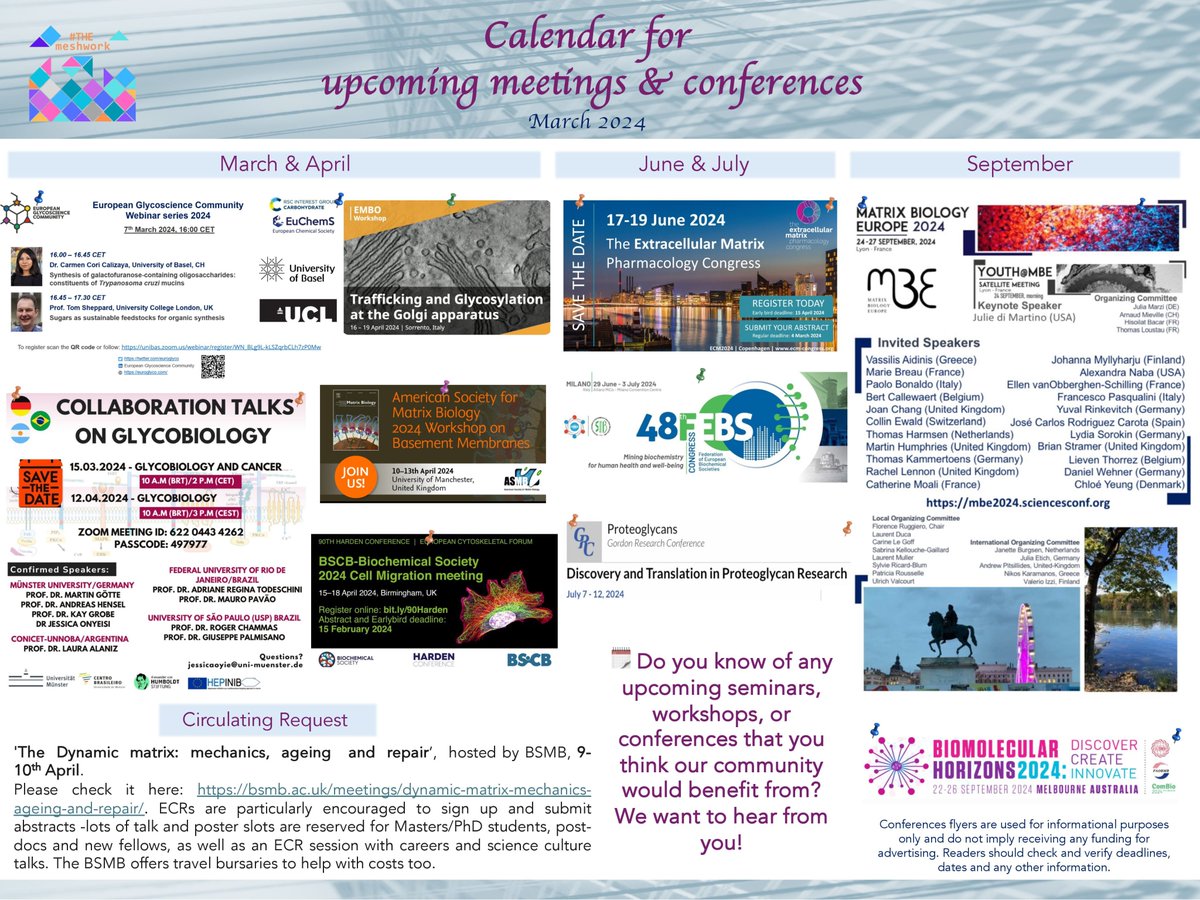 Happy new week!!! We couldn't be more excited today as we present our first newsletter ft @ValerioIzzi and not only 😉Follow the link & don't forget to also check the calendar for all the upcoming ECM-related events 👇 @IntSocMatBio @amsocmatbio @BSMB1 themeshwork2020.wixsite.com/info/ecm-initi…