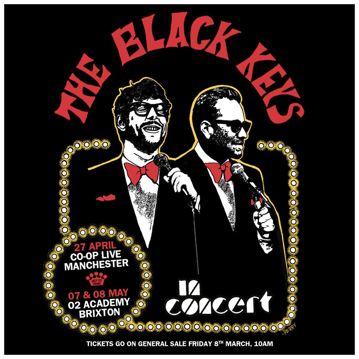Pre-order our new album Ohio Players from our UK store before March 5th, 5pm GMT to access the exclusive fan pre-sale on March 6th, 10am GMT.   Fans who have already pre-ordered will also get access. Tickets go on sale Friday 8th March, 10am local time.  ukstore.theblackkeys.com