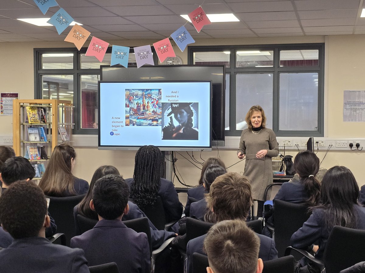 As part of our World Book Week celebration @Parmiters, we are excited to have author Caroline Boxall visit our school today! 📚 Her captivating presentation ignited our passion for storytelling and inspiring young minds. Thank you for such an incredible experience!