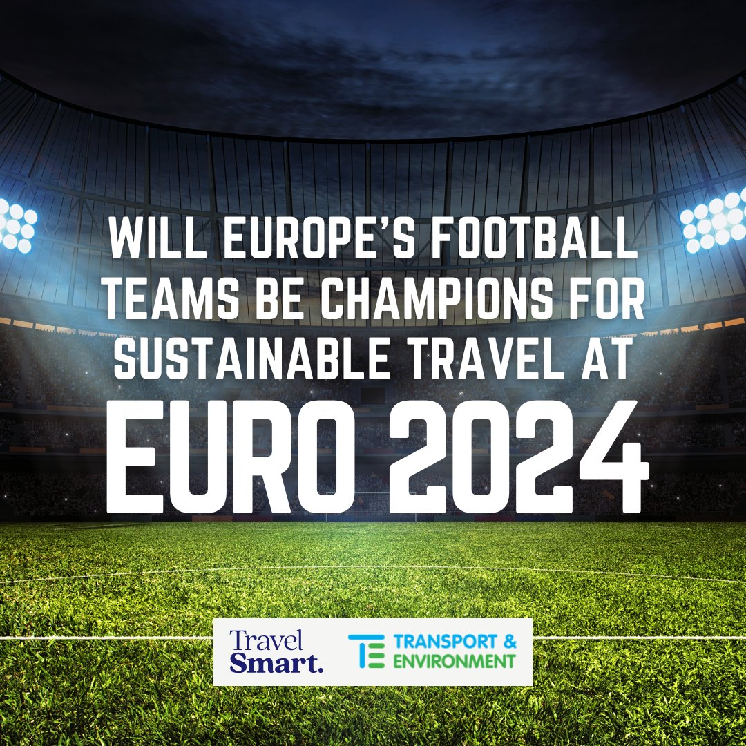 _Travel_Smart_'s tweet image. ⚽️We ask football teams all around Europe to❌ ✈ avoid flying when travelling to Germany @EURO2024

 If for example the French team took the🚆 instead of ✈ to travel Paris- Dortmund, they would reduce their  emissions by 98%!

#Flyless

Read the letter👉transportenvironment.org/discover/will-…