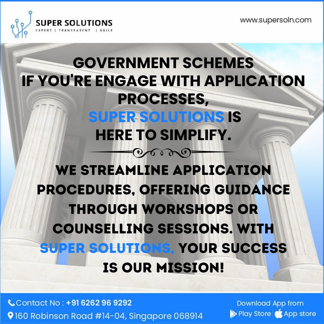 SuperSoln's tweet image. Make sense of government offerings with Super Solutions. Our consultants dissect schemes, providing a clear roadmap for leveraging governmental support to fuel your success. 🗺️

#ClearRoadmap #SuperSolutionsSuccess #Super
#SuperSoln
#CounselingServices
#GuidanceForSuccess