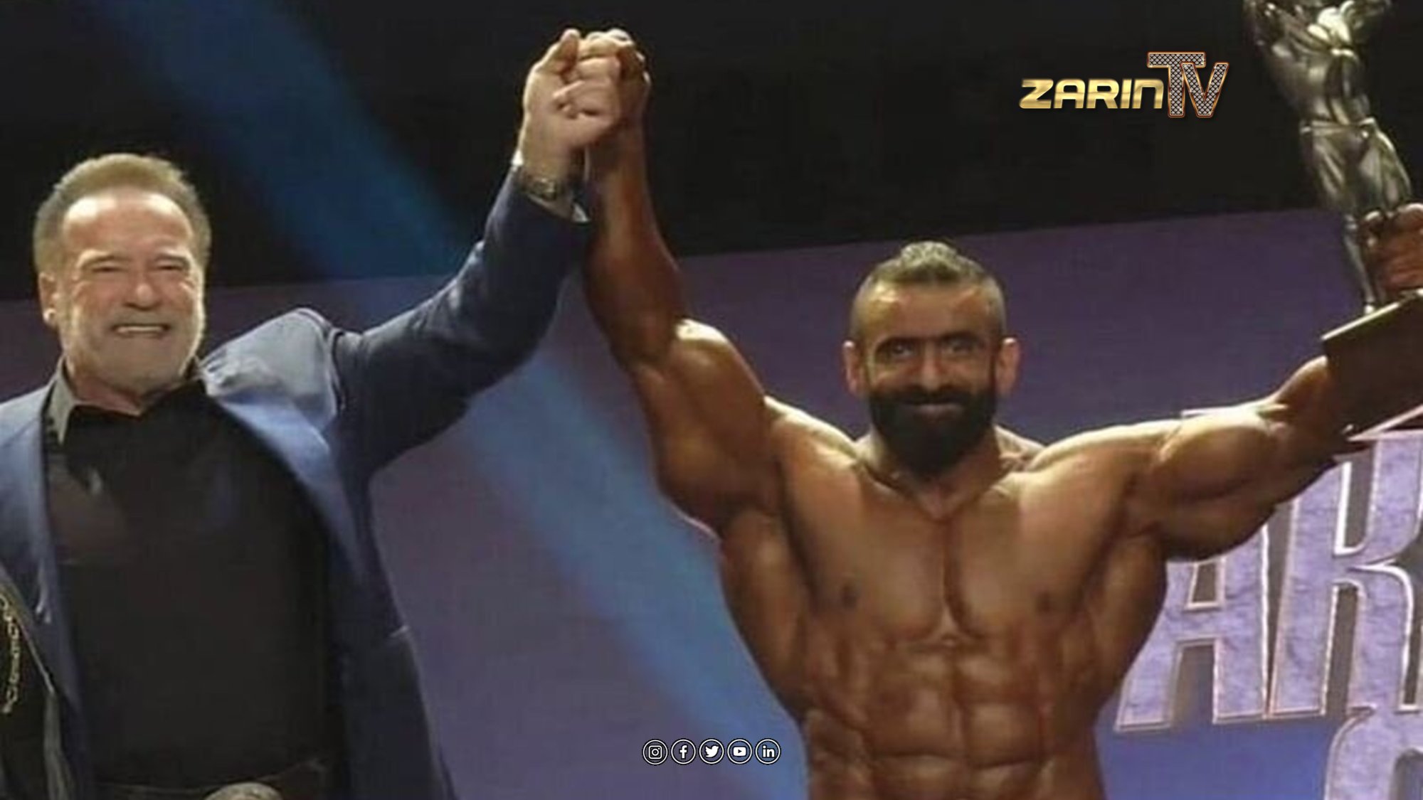 Iranian athlete Hadi Chupan became the champion of the Arnold Classic bodybuilding competition