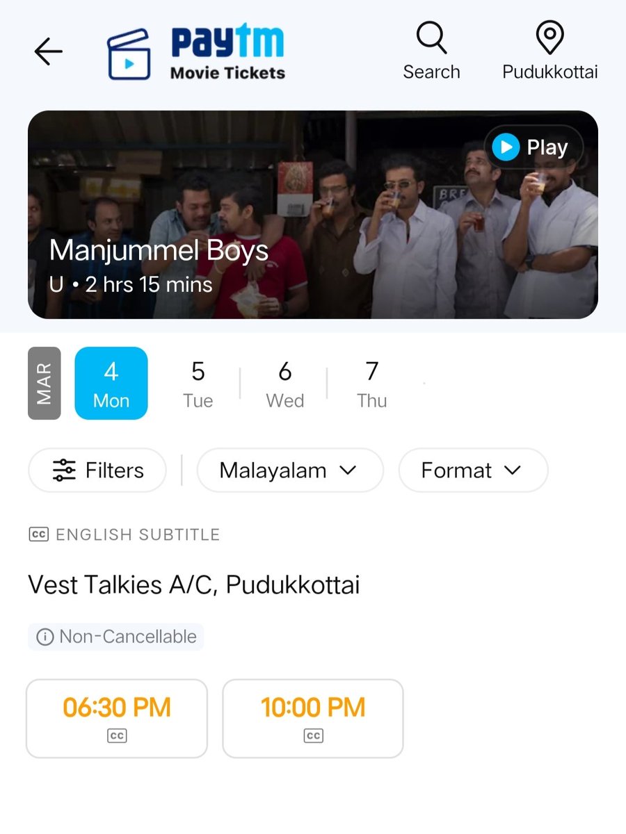 #ManjummelBoys 1st Working Day Advance Bookings Status 🔥 No sign to stop 🛑