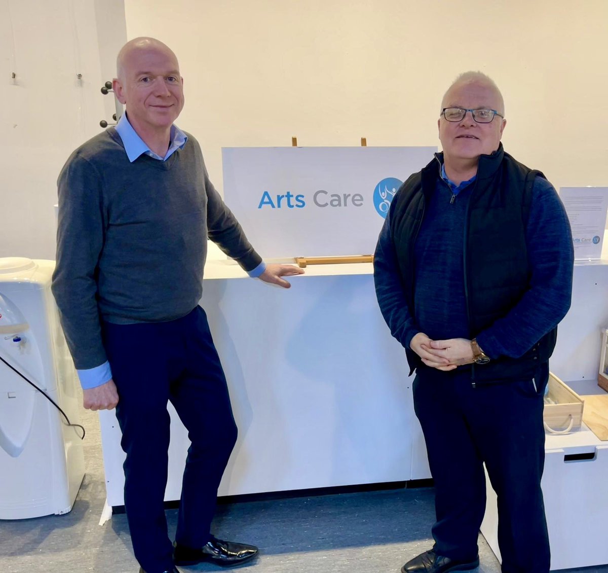 Barry meets Barry! Our CEO Barry Macaulay hosted his namesake Barry Smyth Area Manager @AlzSocNI at our Creative Space this week. The 2 organisations have exciting partnership plans to bring participation in the Arts, with all its benefits, to people living with Dementia.