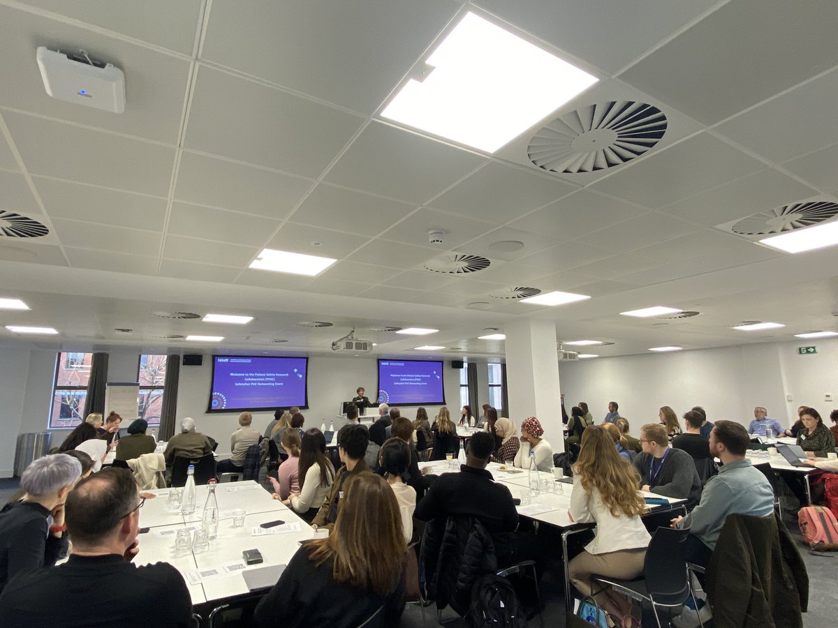 Our deputy director Dr @BethFylan opens #NIHR cross PSRC #SafetyNetPhD networking event by welcoming researchers from @PSRC_CL @NewcastlePSRC @PSRC_Midlands @PSRC_NWL @GM_PSRC @YHPSRC @NIHRPSRCs