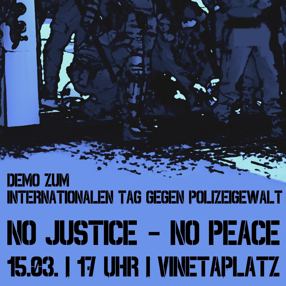 Internationaler #TaggegenPolizeigewalt:
#NoJusticeNoPeace
Demonstration für ein Ende von Tasern, rassistischen Morden und alltäglicher Polizeigewalt

Freitag, 15.3.2024 | 17 Uhr | Vinetaplatz | #Kiel-#Gaarden

tkkg.noblogs.org/post/2024/02/2… #Antifa