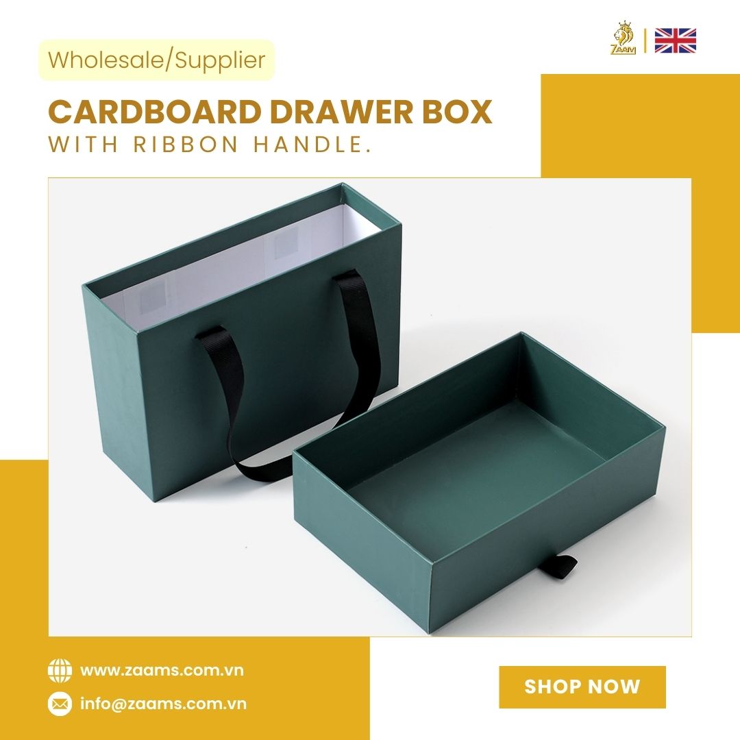 🌟Drawer box with handles from ribbon - a great way to create personalized packaging space!
#zaam #magnet #brandidentity #MemorableExperiences #BusinessExcellence #productvalue #uniquestyle #InnovativeSolutions  #creativedesigns #drawerboxes #cardboardbox #luxurybox