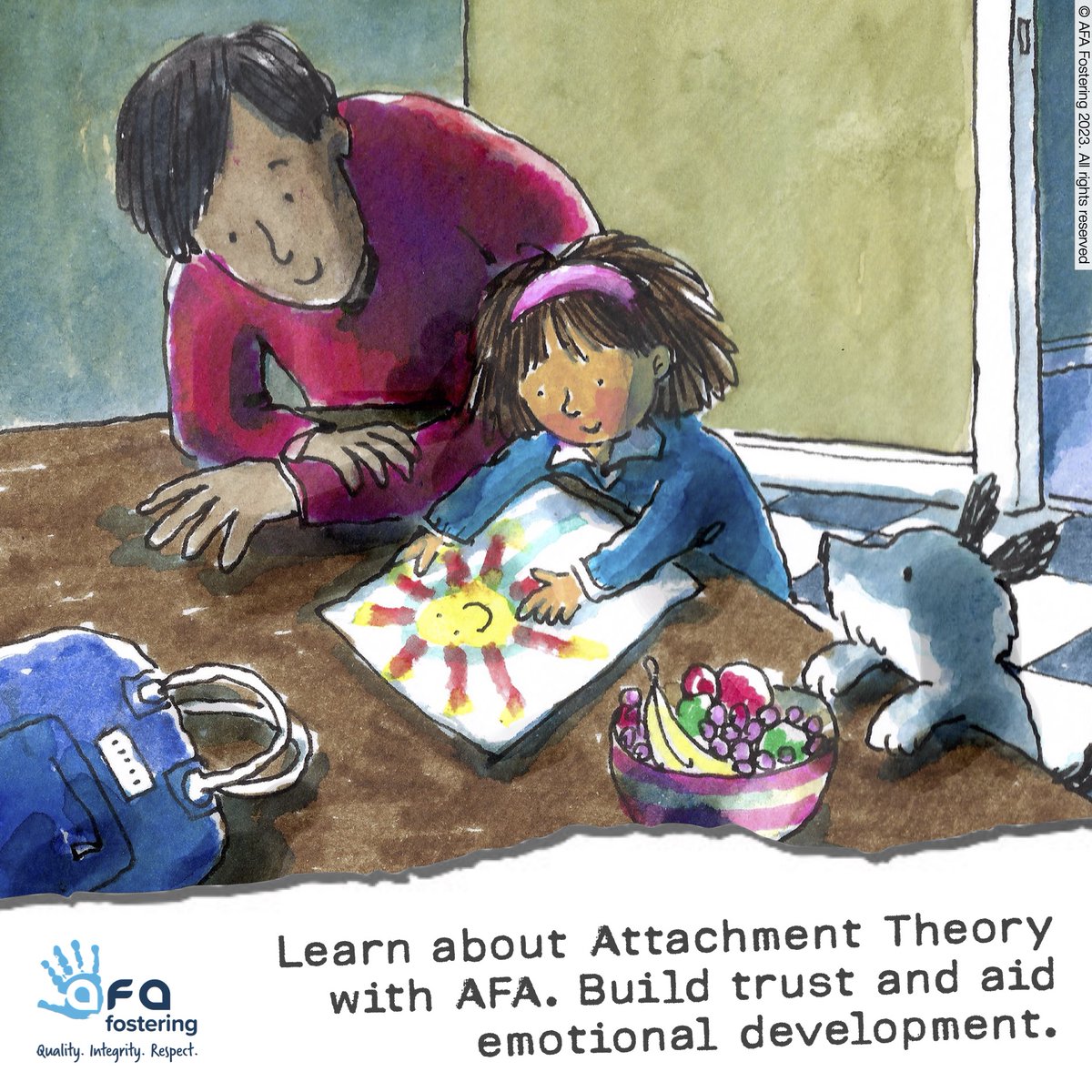 Learn attachment theory with AFA Fostering. Empower kids with trust, self-assurance, and stability. Ready to impact young lives? Call 0333 358 3217. #EmpowerWithAttachment #FosterGrowth