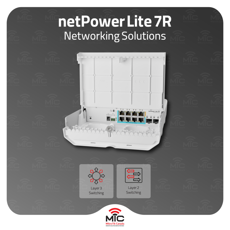 🚀 ISPs, boost your network with #MikroTik's netPower Lite 7R! Reverse PoE, Gigabit + SFP+ ports, and weatherproof design ensure reliable, high-speed internet for your customers. 🌐

➡️ bit.ly/48ekgUE 
#ISP #NetworkSolutions #TechInnovation