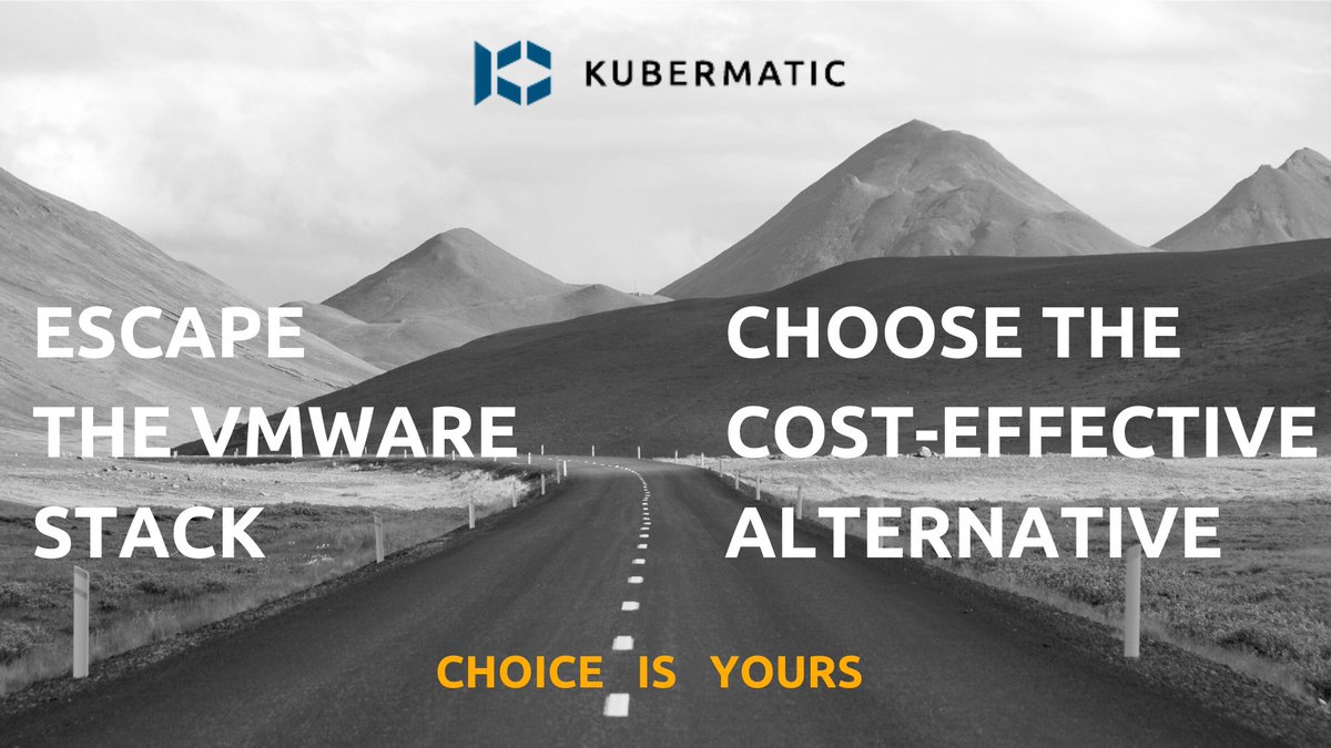 Kubermatic's tweet image. 🚀 Ready to make a strategic move? Get our free White Paper on a Smooth Migration from VMware: hubs.li/Q02mpvKZ0. Get the strategic advise from our experts on enhanced performance and resource optimization.

#VMwarealternative #VMwareExit #VMwarealternatives  #vmwar