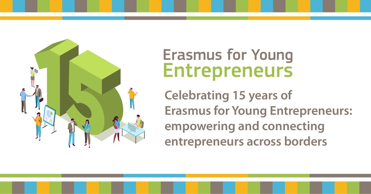 🎉Celebrating 15 years of Erasmus for Young Entrepreneurs! #EYE Nearly 12,000 exchanges across 45+ countries, the @EYEprogramme hit a record high 5,000+ applications in 2023! It also enjoys a 98% approval rating with new entrepreneurs! More ℹ️: europa.eu/!DRC3Jc #EYEis15