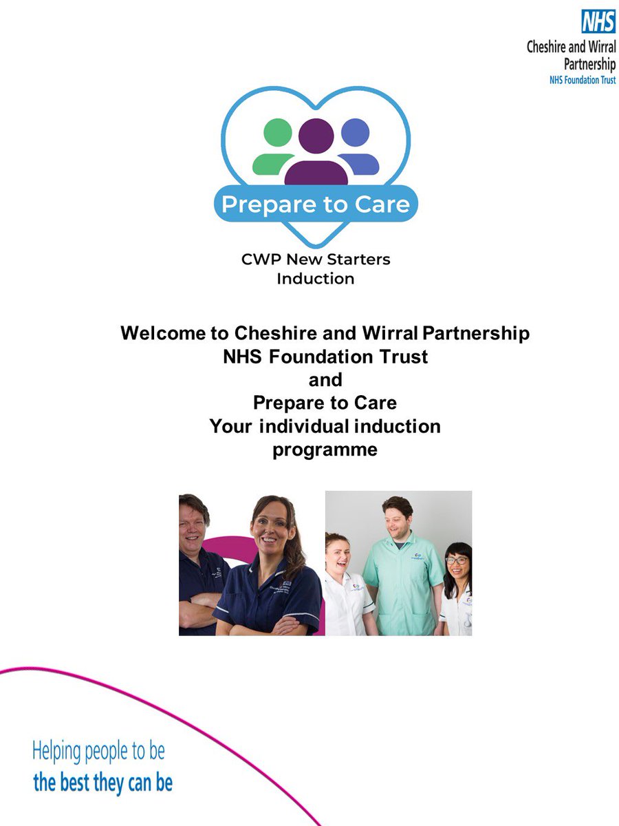 Happy <a href="/cwpnhs/">Cheshire and Wirral Partnership NHS FT</a> ‘Prepare to Care’ Induction Monday everyone!