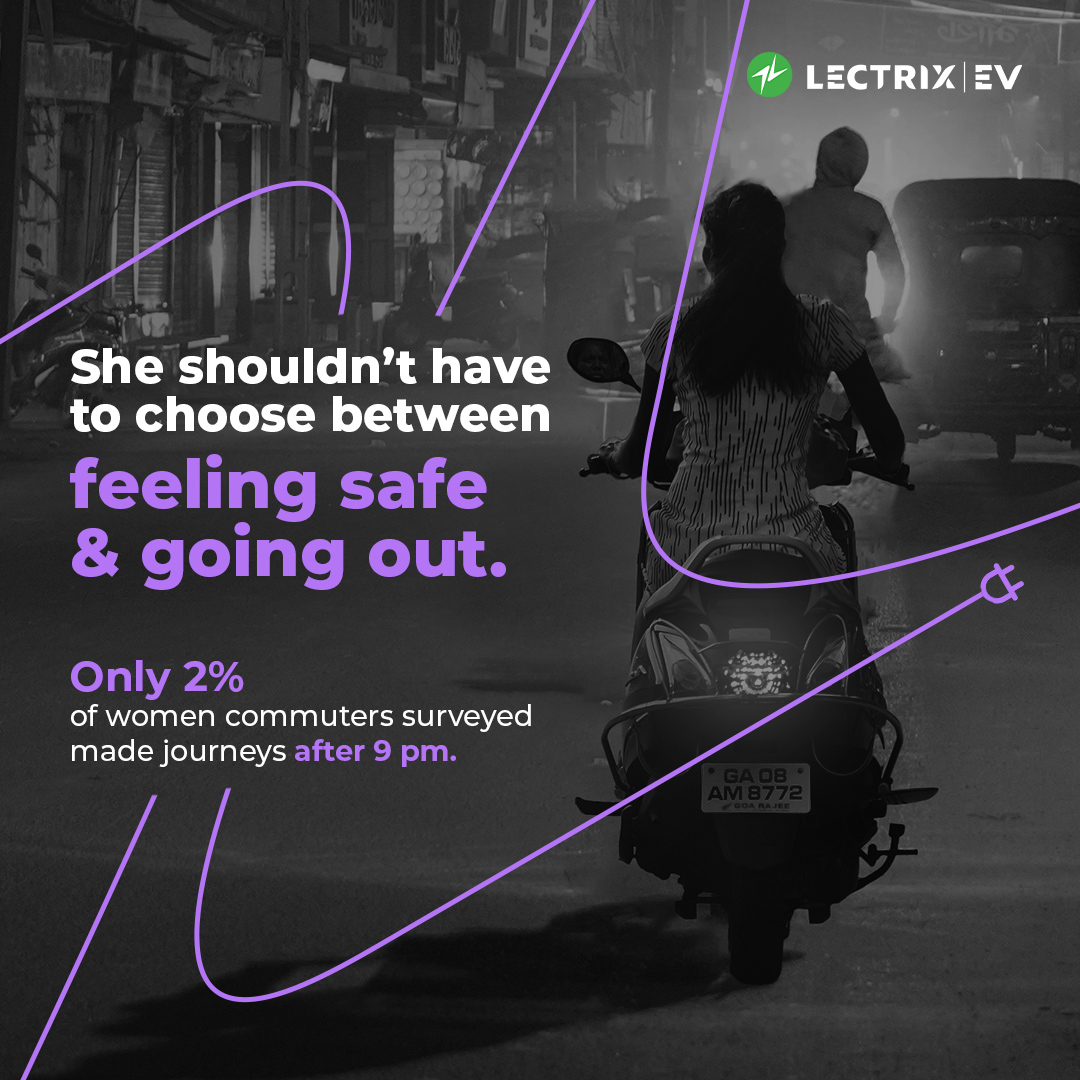 LectrixEV's tweet image. Streets at night don't need to be off-limits for women.
That's why Lectrix prioritizes features like Emergency SOS Alert, Navigation Assist, and Vehicle Live Location, giving you the peace of mind to roam freely, even after dark.
#LectrixEV #SmartScooter #WomensDay