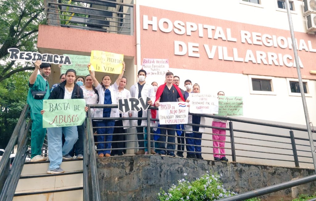 medrural2024's tweet photo. Hospital Regional de Villarrica presente! #msybsbastadementir #Unificacionsalarial #desarraigo #salariodigno #MedicosRurales2024 https://t.co/2golBkSQbi