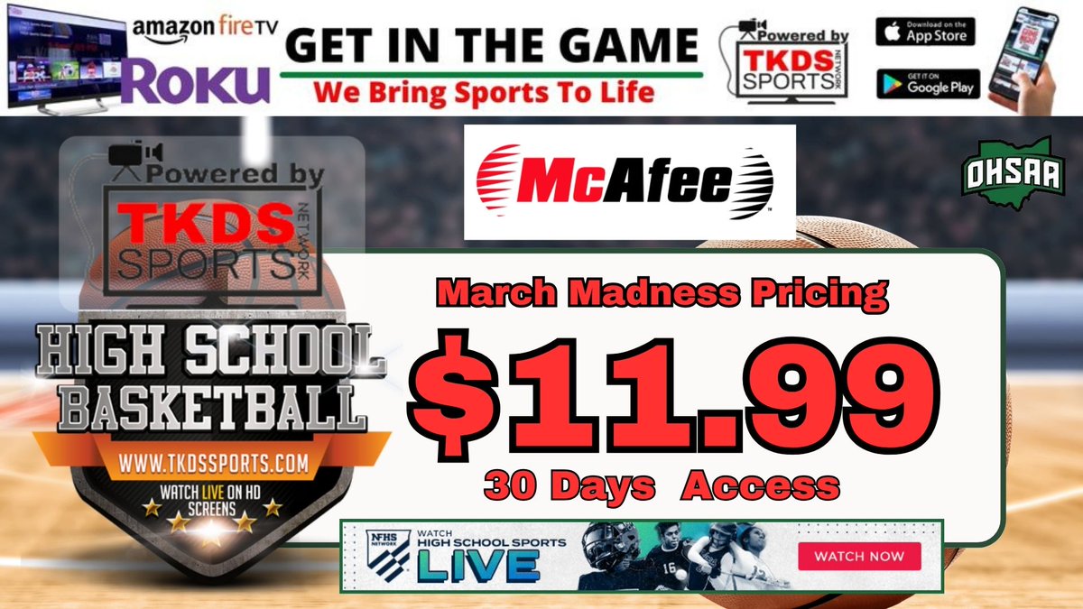 TKDS Sports Network (@tkdssports) on Twitter photo <a href="/TKDSSports/">TKDS Sports Network</a> We have gone mad with our monthly pricing plan for march. Get all our content to include the High School sports we cover for only $11.99 for the month of March. Yes its march madness pricing on the network. Limited time off will only last for one week so get your <a href="/TKDSSports/">TKDS Sports Network</a> We have gone mad with our monthly pricing plan for march. Get all our content to include the High School sports we cover for only $11.99 for the month of March. Yes its march madness pricing on the network. Limited time off will only last for one week so get your