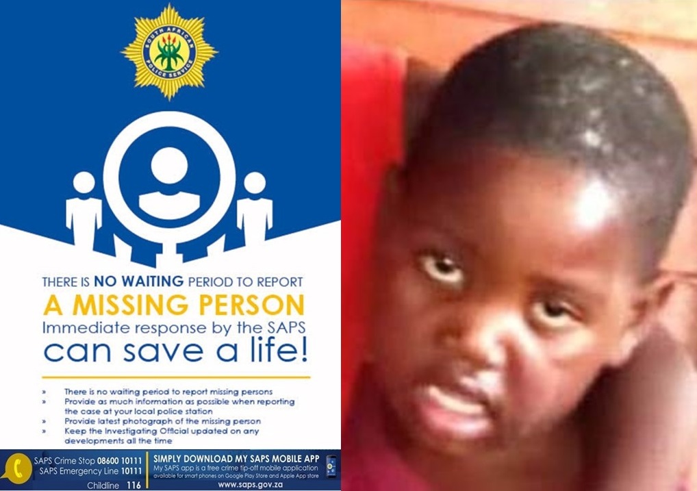 SAPoliceService's tweet image. #sapsWC The Stellenbosch FCS Unit seeks missing 3-year-old boy, Enzokuhle Mtshobeni. Last seen playing outside his home in 8th Avenue, Kayamandi on 03/03. Contact Detective Constable Qonde Nonkonyana 082 469 1479, #CrimeStop 08600 10111 or #MySAPSApp. NP
saps.gov.za/newsroom/msspe…