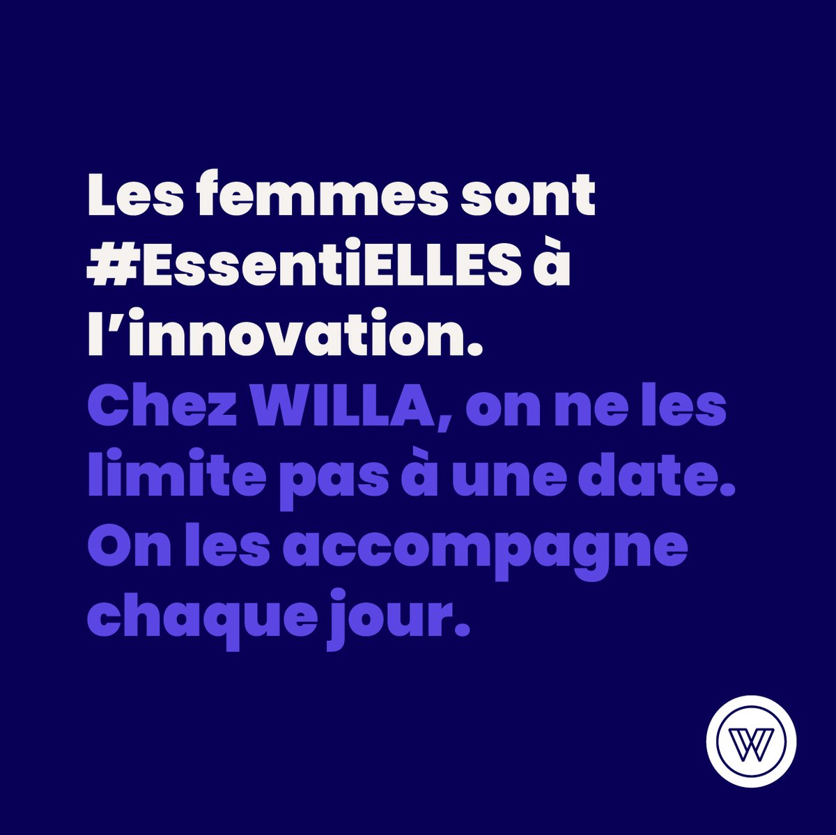 À l’occasion du #8Mars, WILLA met en lumière ces innovatrices à l’origine de solutions majeures pour notre société actuelle. La société a besoin des femmes tous les jours pour innover. Ne les limitons pas à une date. #EssentiELLES #JournéeDesDroitsDesFemmes