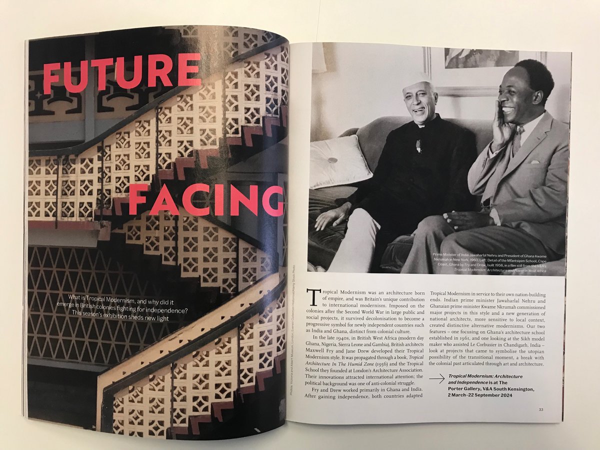 TurnerOnDesign's tweet photo. I wrote about Giani Rattan Singh, the model-maker who built Chandigarh in miniature, and the 95-year-old John Owusu Addo, one of Ghana's first modernists, for @V_and_A magazine. Tropical Modernism: Architecture and Independence now open https://t.co/hOeE19yqDO