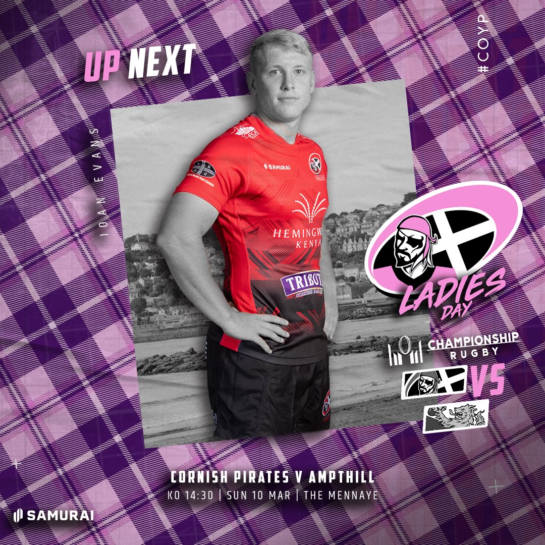 Cornish Pirates (@cornishpirates1) on Twitter photo ππ ππππ π‘
Back at home for Ladies Day ππΌββοΈ
π Ampthill
π @champrugby
π Sun 10 Mar
π The Mennaye
β° 2:30pm
π» Live on <a href="/CornwallSport/">BBC Sport Cornwall</a>
πΊ Live Streamed
ποΈ Tickets available
π₯ Hospitality available
#COYP ππ ππππ π‘
Back at home for Ladies Day ππΌββοΈ
π Ampthill
π @champrugby
π Sun 10 Mar
π The Mennaye
β° 2:30pm
π» Live on <a href="/CornwallSport/">BBC Sport Cornwall</a>
πΊ Live Streamed
ποΈ Tickets available
π₯ Hospitality available
#COYP