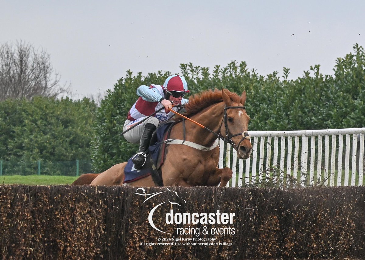 DoncasterRaces's tweet photo. RACE 2 RESULT - Get @Raceday_Ready Novices' Handicap Chase

🥇 Peejaybee

Jockey: @james_bowen_
Trainer: @Peter_Bowen_
Owner: Martin Gowing And Paul Booker

📸 @nigekirby

#DoncasterRaces | #ChampionOccasions | #DONGC https://t.co/zw6jmXfm5S