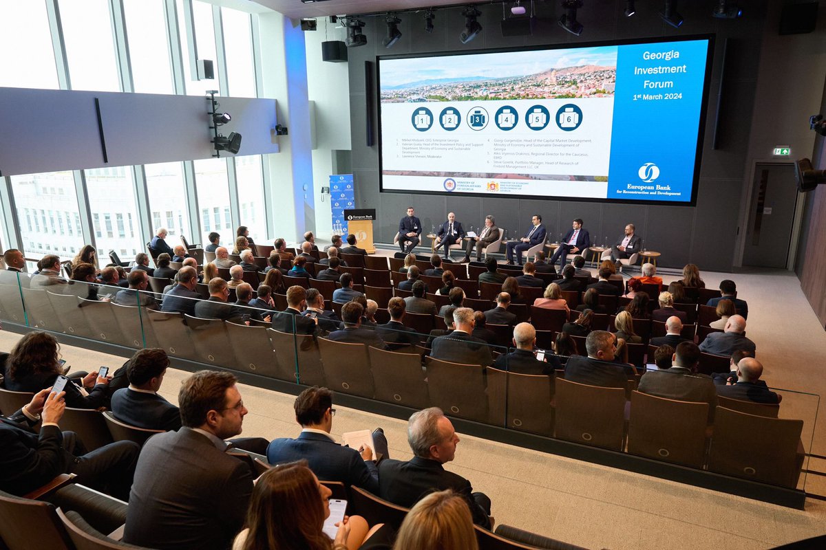 We discussed opportunities that #Georgia has to offer, reforms and progress at #GeorgiaInvestmentForum hosted by #EBRD in #London Grateful to all our partners, participants and our hosts for a productive and successful event.