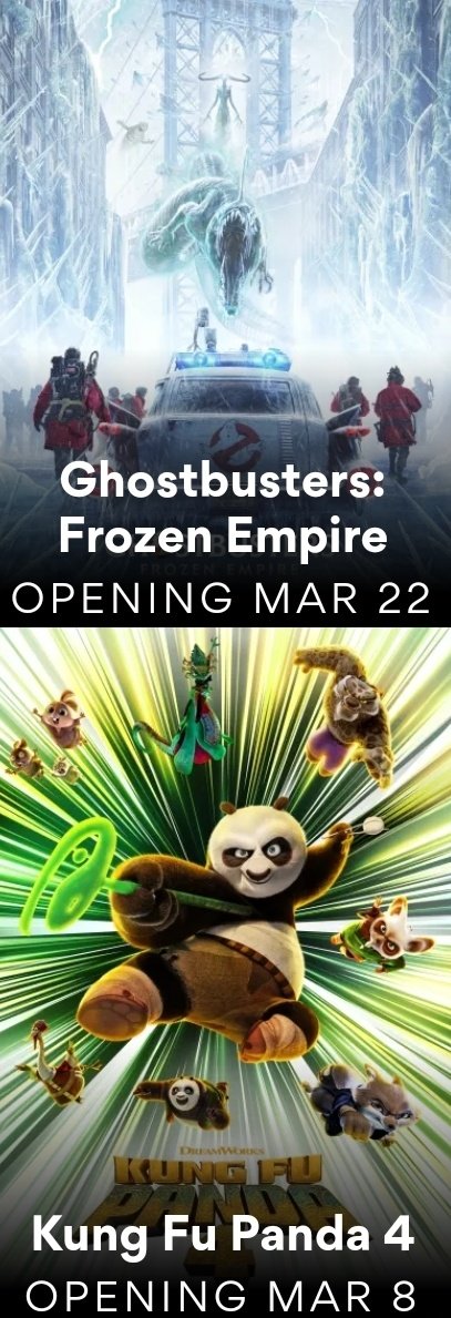 cryptograft's tweet photo. With blockbusters like #Dune2
#KungFuPanda4 #GodzillaXKongTheNewEmpire
#GhostbustersFrozenEmpire & #Imaginary this month, enjoy 3 movies a WEEK for ONLY 0.99 CENTS!!
Sign up for #AMCStubs A-List NOW ONLY #atAMC
#AMCTheatres "We make movies better"
$AMC #AMC #AMCShares
#movies https://t.co/q1aY1WQMwC