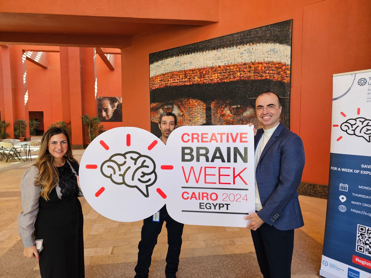 This year @CreativeBrainWk has satellite events, the first taking place in Cairo. Our #AtlanticFellows will be running events from March 4-9 helping to highlight work from across the continent and connecting people to the AUC venture lab. Do join us at auc-connect.aucegypt.edu/PUBLICEV/rsvp_…