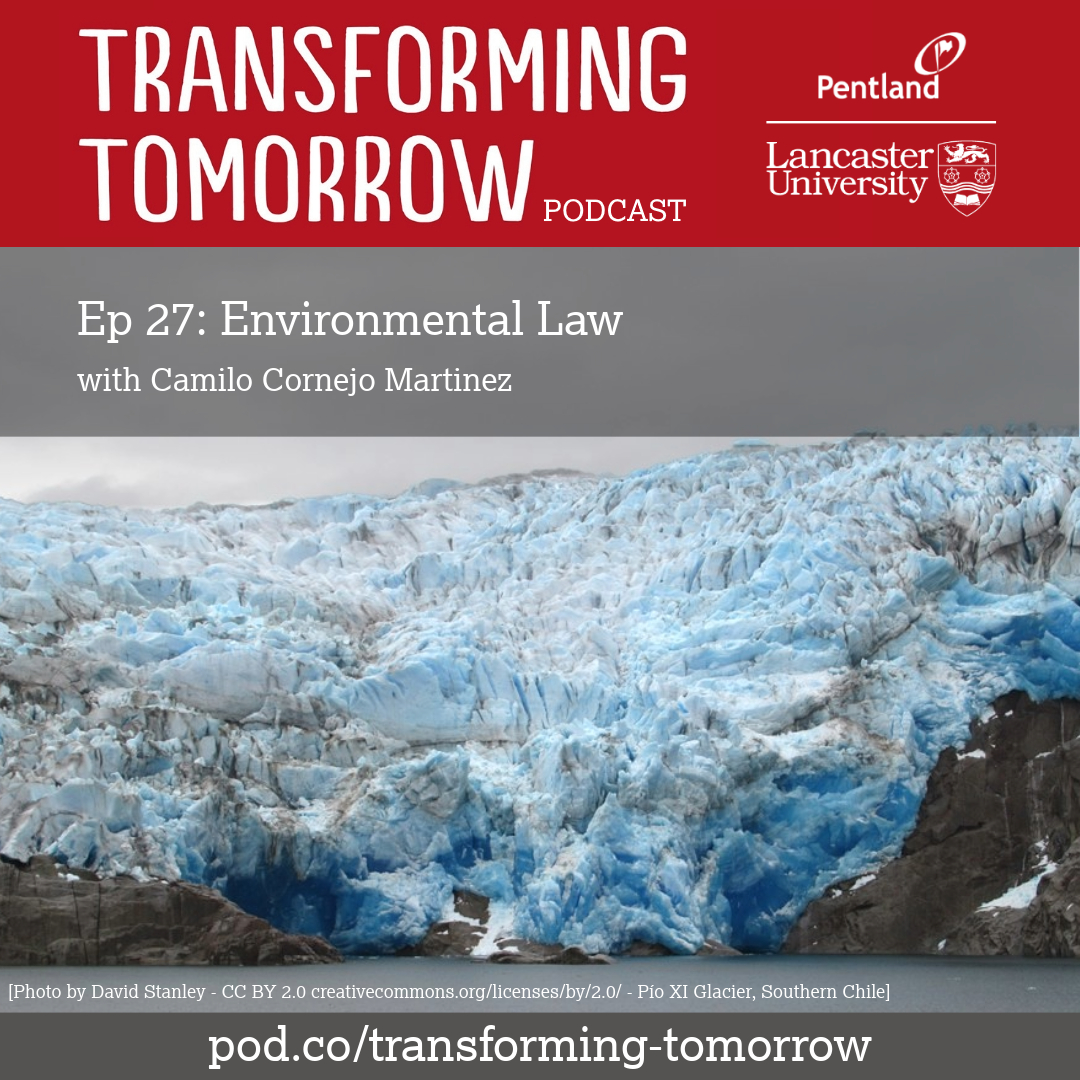This week Jan &amp; <a href="/ThePaulTurner/">Paul Turner</a> are joined by PhD researcher Camilo Cornejo Martínez from <a href="/LancsUniLaw/">Lancaster Law and Crim</a>. Camilo talks about his background as a practising lawyer in Chile; environmental courts; just transitions; rights of nature, and giving nature a voice.

pod.co/transforming-t…
